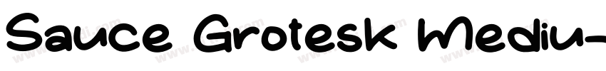 Sauce Grotesk Mediu字体转换